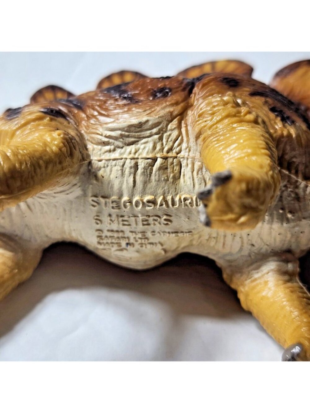 Safari Ltd Carnegie Stegosaurus Dinosaur Figure Rubber Vintage 1988 5 Meters 6"‎ - Picture 5 of 6